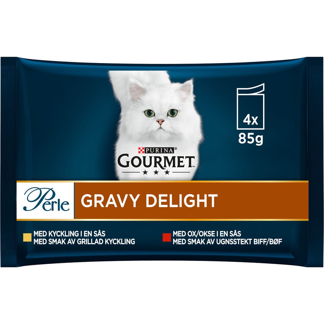 GOURMET Perle Gravy Delight med Kyckling Ox Purina